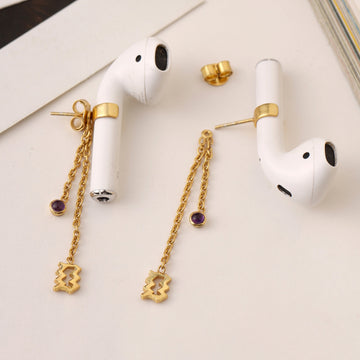 Aquarius Airpods earrings